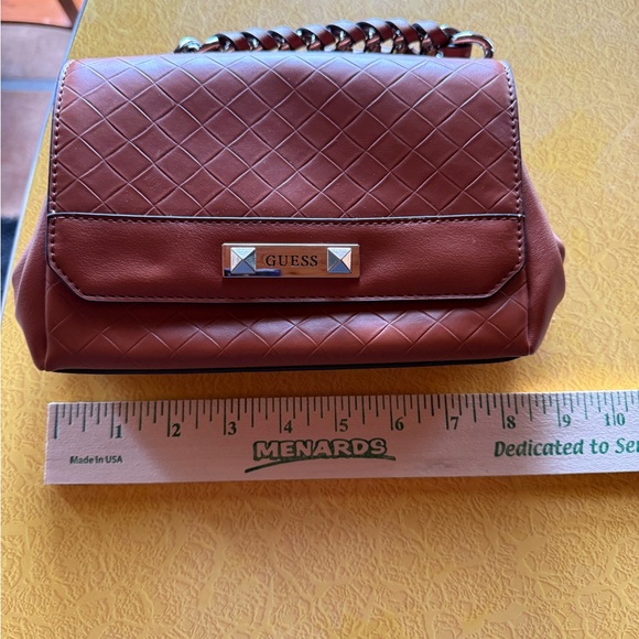 GUESS Brown Quilted Crossbody Bag - Picture 4 of 6